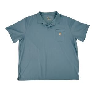 Carhartt blue Golf Polo Shirt men's 3XL regular casual work office top